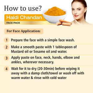 Suministro Directo de Fábrica, Lujoso Pack Facial Haldi Chandan para Piel Oscura y Piel Radiante al Mejor Precio - Product Image 3
