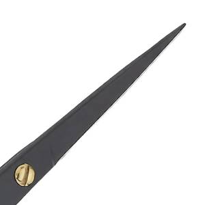 Ciseaux de coiffure professionnels Morje Surgical, acier inoxydable, lame tranchante, 28 dents, légers, réutilisables, manche long, droit - Product Image 5