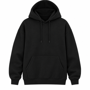 Unisex Oversized Pullover <b>Hoodie</b> With Adjustable Drawstring Hood Drop Shoulders Kangaroo Pocket And Wide Ribbed Hem - Product Image 5