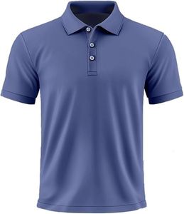 Men's Solid Color <b>Half</b> Sleeve 100% Cotton Formal for <b>Shirt</b> Regular Fit Breathable Anti-Wrinkle Knitted Jersey Design - Product Image 1