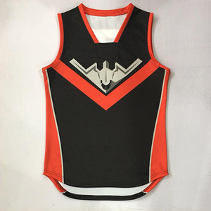 เสื้อกีฬา AFL พิมพ์ลายตามสั่ง OEM/ODM ชุดฟุตบอลออสเตรเลียสำหรับผู้ใหญ่-ชุดทีมควบคุมความชื้น สีและขนาดตามสั่ง - Product Image 1