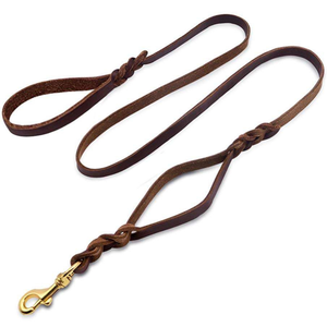 Harnais pour chien en cuir de luxe poignée confortable dentelle durable Logo personnalisé pour petits chiens de taille moyenne-prix de gros occidental doux - Product Image 6