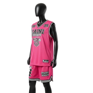 Ensemble short et maillot de basket-ball pour femmes, tissu en polyester respirant de qualité supérieure, 180 GSM, logo personnalisé en twill, ensembles pour femmes - Product Image 4