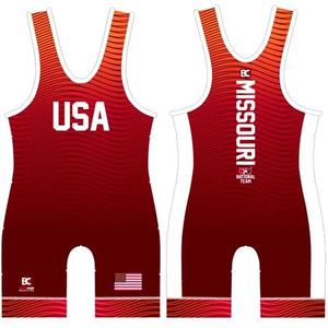 He She Wears Singlet de compression sublimé en polyester unisexe, sans manches, moulant, pour le fitness, avec imprimé lettres, style lutte - Product Image 3