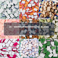 Ensemble de tuiles de mahjong américaines personnalisées, 160 pièces, pour cadeaux d'entreprise, cadeaux de club et programmes de vente au détail sous marque privée