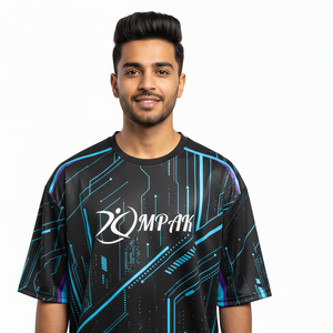 เสื้อยืดพิมพ์ซับลิเมชั่นโอเวอร์ไซส์สำหรับผู้ชายแฟชั่นสตรีทแวร์ลำลอง - Product Image 1