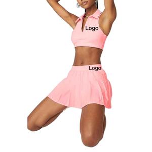 Uniforme de Tenis para Mujer, Falda Pantalón Deportiva, Top Flexible, Tela Suave y Cómoda, para Juego en Cancha y Partidos - Product Image 6