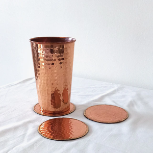 Gobelets en verre faits à la main en cuivre, style chinois traditionnel, écologiques et réutilisables pour la restauration - Product Image 2