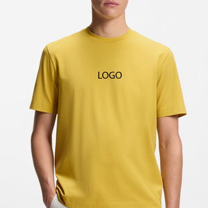 เสื้อยืดคอตตอนลายกราฟิกผู้ชาย ดีไซน์เท่ห์ คุณภาพสูง ปี 2026 ราคาโรงงาน สีพื้น พร้อมโลโก้สั่งทำพิเศษ แขนสั้น - Product Image 1