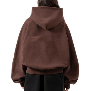 Sweat-shirt à capuche surdimensionné pour femme, pull-over en mélange de coton doux, haut à capuche à manches longues, streetwear décontracté, vêtements de détente confortables - Product Image 2