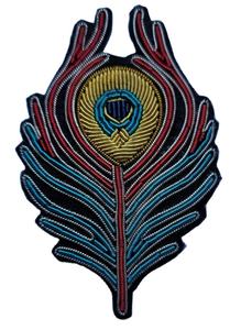 Broches de luxe brodées de fil de bouillon de haute qualité, personnalisables, en tissu sur mesure, à coudre ou à fixer sur les vêtements, qualité supérieure - Product Image 4