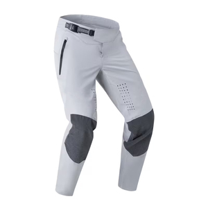 Pantalon de VTT pour homme adulte avec protections pour les genoux et poches latérales, coupe sportive, taille élastique - Product Image 1