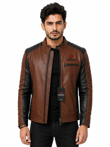 Veste aviateur classique pour homme en cuir d'agneau de qualité supérieure, design multi-poches pour un usage décontracté et en plein air, faible MOQ, vente en gros - Product Image 1