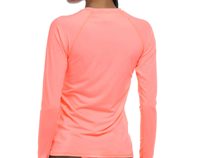 Vente en gros de Rash Guards à manches longues, hauts de compression UPF50+ en tissu Spandex/Polyester 220g, options de logo personnalisé, multi-positions - Product Image 3