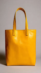 Bolso Tote de Cuero Genuino Impermeable, Bolso de Hombro Grande, Color Sólido, Cierre de Cremallera - Product Image 3