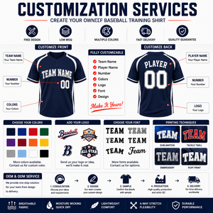 Camiseta de Entrenamiento de Béisbol Personalizada, Top de Calentamiento para Equipos de Alto Rendimiento, Ropa Deportiva con Absorción de Humedad, OEM - Product Image 4