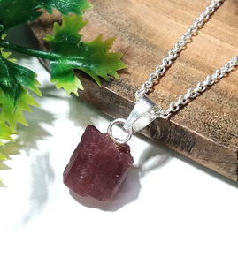 Natural Raw Amethyst <b>Pendant</b> 925 Sterling Silver Handmade Rough Gemstone Third Party Certified Bezel Set KGN SILVER Necklace - Product Image 6