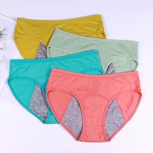 Venta al por mayor de fábrica: Bragas menstruales reutilizables de algodón suave, absorbentes, de cintura alta, a prueba de fugas, para mujer, para uso nocturno. - Product Image 3