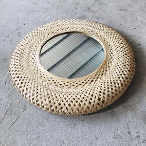 Miroir mural rond en bambou en gros du Vietnam - Product Image 6