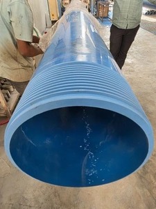 ท่อพีวีซีสีน้ำเงินขนาด 6 นิ้ว สำหรับงานอุตสาหกรรม แบบมีเกลียว ขนาด 180 มม. ระดับกลาง ความยาว 6 เมตร รับแรงดันสูง 10 กก. ระบบเสาเจาะบ่อน้ำ - Product Image 4