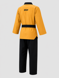Conjunto Profesional de Taekwondo Gi con Cuello Cruzado, Ligero y Duradero, Dobok de Entrenamiento con Logotipo Frontal y Pantalones Cortos para Hombre y Mujer - Product Image 5
