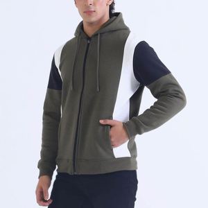 Nouveaux sweats à capuche pour hommes, manches courtes, couleur unie, 100% coton molletonné, style streetwear, avec poche - Product Image 3