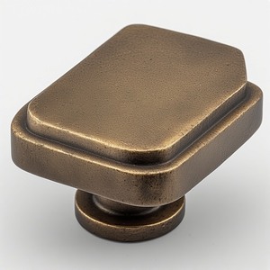 Poignée de porte en laiton de style vintage, design rond solide, finition antique pour quincaillerie de porte d'entrée - Product Image 5