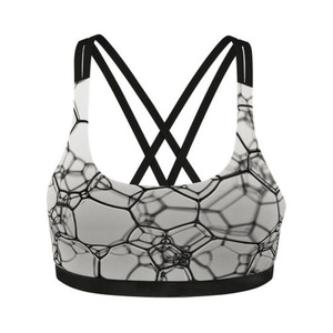 Wholesale Custom Sublimation Printed Sports Yoga Bra Women Seamless Quick-Dry High Support Gym Fitness Workout Bra OEM ODM - Product Image 5