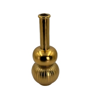 Nuevo Florero Moderno de Aluminio Chapado en Oro para Decoración del Hogar y Bodas, Florero Artificial de Gran Tamaño - Product Image 1