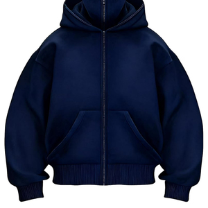 Sudadera con Capucha Funcional de Forro Polar de Alta Calidad para Hombre, Personalizada, de Color Sólido, con Media Máscara, Estilo Ninja, para Invierno - Product Image 3