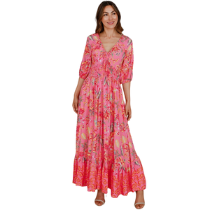 Vestido Maxi de Verano para Mujer, Vestido de Moda con Mangas Abullonadas - Product Image 3