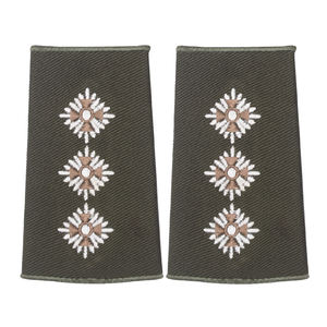 Epaulettes de rango de piloto ajustables hechos a mano con tela trenzada francesa y alambre de filigrana - Product Image 4