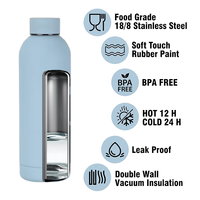 Bouteille d'eau en acier inoxydable isolée durable de 350 ml 500 ml 750 ml 1 litre
