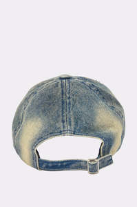 Casquette de baseball vintage en jean unisexe, 6 panneaux, ajustable, panneau avant déchiré, style décontracté, printemps-été, 100 % coton, style urbain - Product Image 5