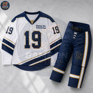 Custom Ice Hockey Uniform Set Team Jersey Hockey Pants Sportswear Custom Made Team Apparel OEM ODM Ice Hockey Uniform - Product Image 4