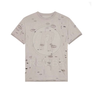 New Arrival Distressed <b>T</b>-Shirt 100 % Cotton Material Distressed <b>T</b>-Shirt Unique Style Distressed <b>T</b>-Shirts 2026 - Product Image 1