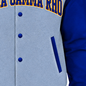 Chaqueta Bomber Personalizada de la Hermandad Griega Sigma Gamma Rho, Chaqueta Universitaria para Mujer, Diseño con Letras Bordadas, Moda Casual - Product Image 6