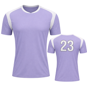 Maillot de football Viva Purple White léger, respirant, anti-humidité, pour entraînement sportif, homme et femme, uniforme d'équipe - Product Image 1