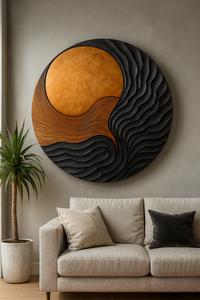 Escultura Modular de Madera Hecha a Mano, Arte de Madera Orgánica para Montar en la Pared, Decoración de Pared de Madera Única para Muebles de Sala de Estar - Product Image 2