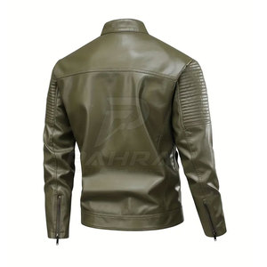 Fashion Men Cow <b>Skin</b> Winter Jacket Lightweight Breathable Quick Dry Zip Front Stand Reversible Casual Outdoor Activities - Product Image 2