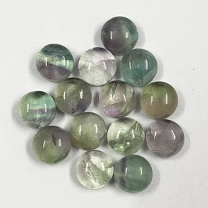 100% Cabochons ronds en multi fluorite naturelle pure 7mm prêts à l'achat de pierres précieuses en vrac pour le fabricant de bijoux fournisseur régulier - Product Image 3