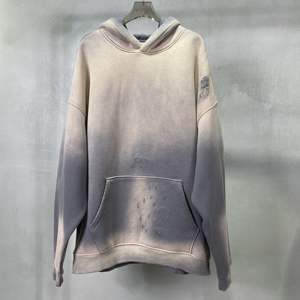 Sweat à capuche zippé en molleton de haute qualité, coupe classique, effet vieilli et délavé à l'acide, avec couleur et logo personnalisables, 100 % coton - Product Image 6