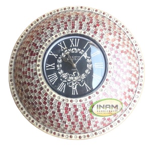 Horloge murale en aluminium suspendue, horloge murale, de style marin nautique, à la mode - Product Image 1