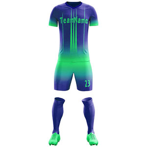 Tenue de football et de soccer sur mesure en tissu tricoté de dernière génération, uniforme original de haute qualité à séchage rapide pour hommes, vêtements de club de soccer - Product Image 4