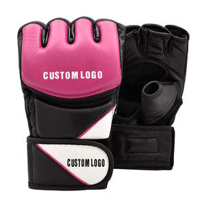 Gants de boxe en cuir pour MMA et sparring, avec logo personnalisé et prix raisonnables, vêtements d'arts martiaux, gants MMA en couleur personnalisée - Product Image 1