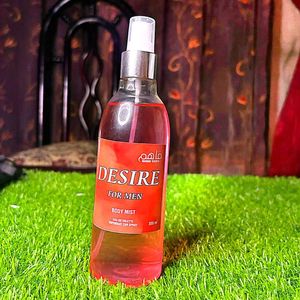 Desodorante Corporal Desire For Men 300ml, Spray de Fragancia en Botella PET con Bomba Dorada, Aroma Masculino de Larga Duración, Bruma Refrescante - Product Image 5