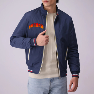 Veste universitaire en laine personnalisée de haute qualité, unisexe, col montant, logo sur le devant, pour le basketball - Product Image 1