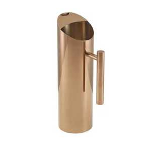 Carafe à eau vintage en cuivre pur, forme cloche, avec couvercle et poignée en laiton, récipient de stockage et de service, vaisselle ayurvédique pour la santé, vente en gros - Product Image 2