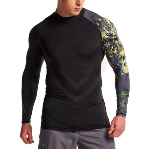 Compression Use Gym Wear Lightweight Rash Guard Long Sleeve Men High Quality Made Rash Guard - Product Image 1