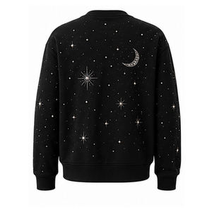 เสื้อสเวตเชิ้ตวินเทจประดับคริสตัล ผ้าฝ้ายเฟรนช์เทอร์รี่พรีเมียม คอกลม ทรงโอเวอร์ไซส์ เสื้อกันหนาว พิมพ์ลายกราฟิกตามสั่ง - Product Image 6